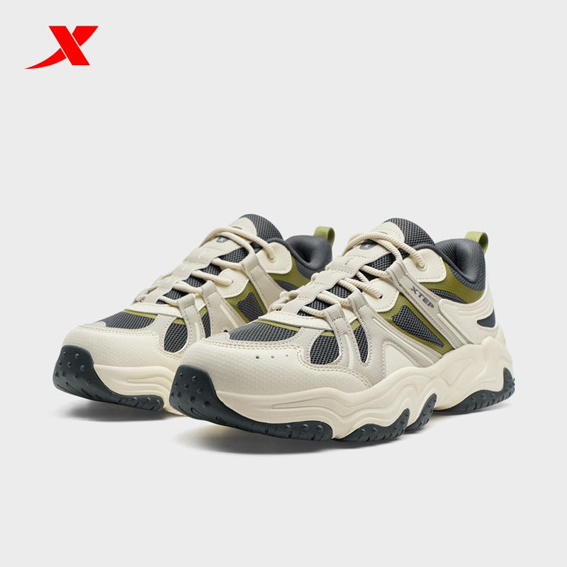 XTEP Volcano V2 Men's Casual Shoes White Tea/Apricot03/Carbon Blk320015-7