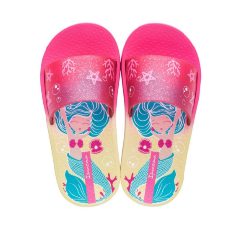 GR-IPANEMA URBAN SLIDE K SLIPPER/YELLOW/PINK GLITTER- KID